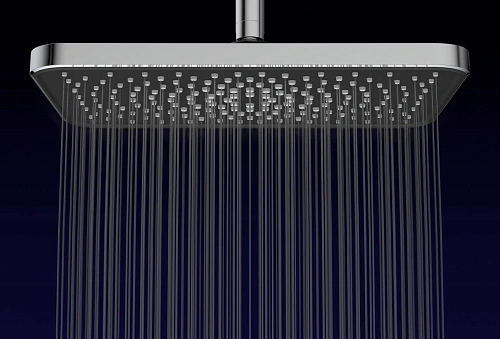 Верхний душ Kaiser 320х200х16мм шлифованное золото SH-322 Верхний душ Kaiser 320х200х16мм шлифованное золото SH-322