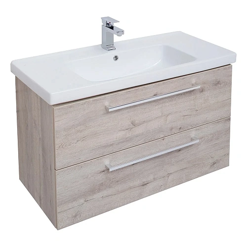 Тумба под раковину DREJA GIO, 100 см, подвесная, 2 ящика, дуб кантри 77.0106D Тумба под раковину DREJA GIO, 100 см, подвесная, 2 ящика, дуб кантри 77.0106D