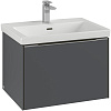 Картинка анонса товара «тумба под раковину villeroy &amp; boch subway 3.0 graphite / graphite c57502vr»