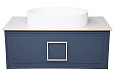 Тумба под раковину LA FENICE Cubo Blu Grigio синяя 90 FNC-01-CUB-BG-90