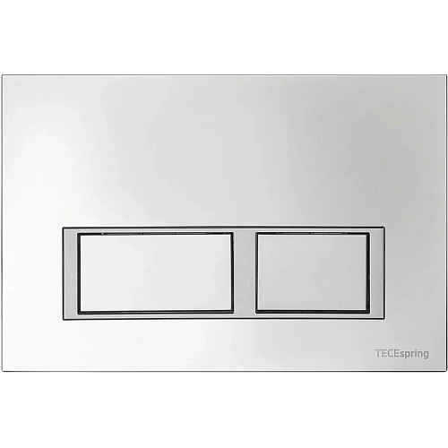 Клавиша смыва TECE TECEspring 9940201 с прямоугольными кнопками, хром глянцевый Клавиша смыва TECE TECEspring 9940201 с прямоугольными кнопками, хром глянцевый