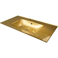 Раковина Armadi Art 852-100-GF стекло 100см моноблок золото поталь Раковина Armadi Art 852-100-GF стекло 100см моноблок золото поталь