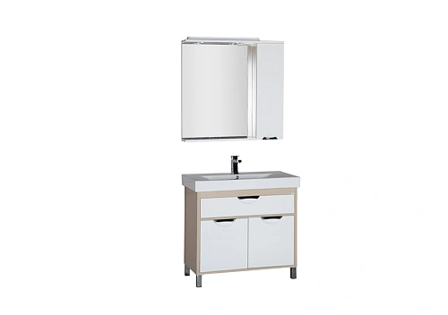 Комплект мебели Aquanet Гретта 90 светлый дуб 00177137 Комплект мебели Aquanet Гретта 90 светлый дуб 00177137