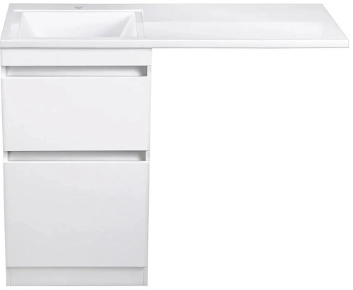 Тумба под раковину Style Line Даллас 110, Люкс белая, PLUS СС-00000438 Тумба под раковину Style Line Даллас 110, Люкс белая, PLUS СС-00000438