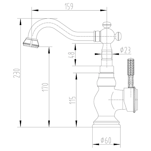 Смеситель для кухни Lemark Jasmine LM6644B, бронза Смеситель для кухни Lemark Jasmine LM6644B, бронза