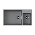 Детальная картинка товара «кухонная мойка omoikiri tedori 85-2-u-gr tetogranit/leningrad grey 4993542»