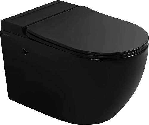 Комплект унитаза ABBER Bequem AC1108PMB белый с импульсным смывом с инсталляцией AC0101P Комплект унитаза ABBER Bequem AC1108PMB белый с импульсным смывом с инсталляцией AC0101P