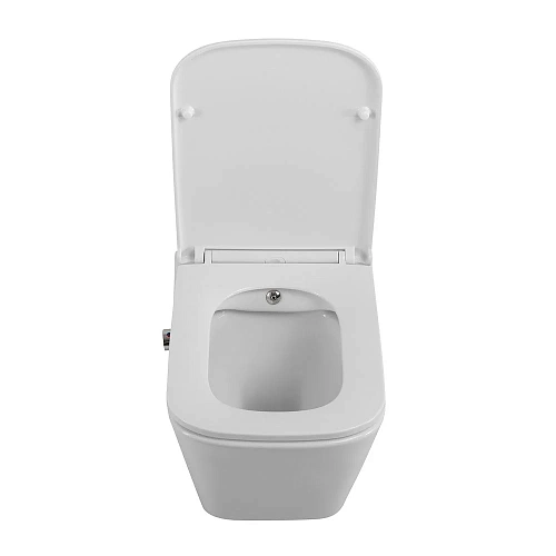 Унитаз подвесной BelBagno DUE BB3103CHR-BS/SC с сиденьем, функцией биде и смесителем Унитаз подвесной BelBagno DUE BB3103CHR-BS/SC с сиденьем, функцией биде и смесителем