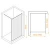 Душевая перегородка RGW Walk In WA-08 1100 мм 06100811-151 хром, Easy Clean Душевая перегородка RGW Walk In WA-08 1100 мм 06100811-151 хром, Easy Clean