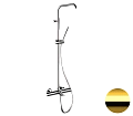 Душевая система Remer Elegance EQ34A7MMSSOFDO термостатическая, золото глянцевое Душевая система Remer Elegance EQ34A7MMSSOFDO термостатическая, золото глянцевое