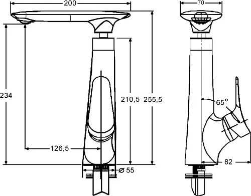Смеситель для кухни Kaiser Modern 99233 Смеситель для кухни Kaiser Modern 99233