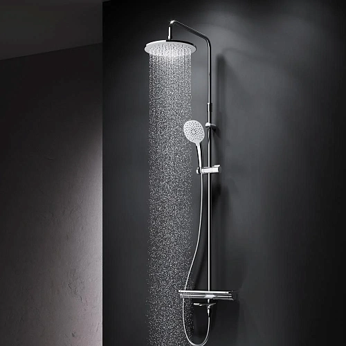 Душевая система AM.PM Spirit V2.0 F0770A500 с термостатом, верхний душ d 250 мм Душевая система AM.PM Spirit V2.0 F0770A500 с термостатом, верхний душ d 250 мм