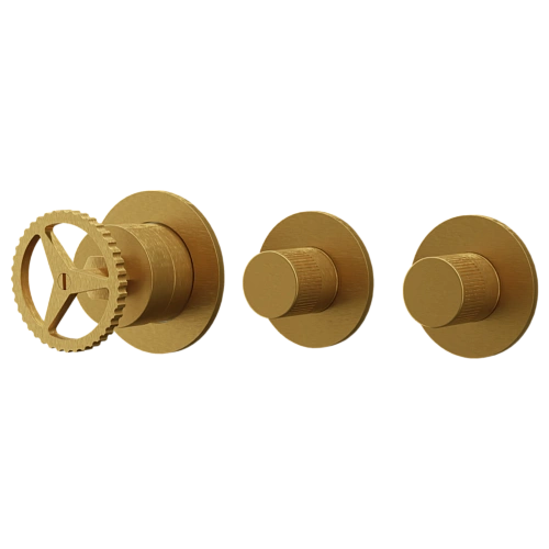 Смеситель для душа Remer Chrono CH98D2PWBBG, золото брашированное Смеситель для душа Remer Chrono CH98D2PWBBG, золото брашированное