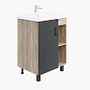 Тумба под раковину Onika ТИМБЕР 60.01 серый мат./дуб сонома 106116 Тумба под раковину Onika ТИМБЕР 60.01 серый мат./дуб сонома 106116