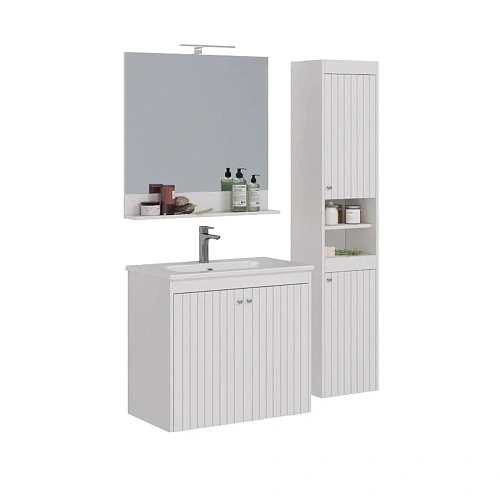 Тумба под раковину Lemark ROMANCE 80 см подвесная/напольная, белый LM07R80T Тумба под раковину Lemark ROMANCE 80 см подвесная/напольная, белый LM07R80T