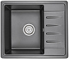 Картинка анонса товара «кухонная мойка granula 5803, чёрный, стандарт кварц 580х500»
