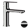 Смеситель для раковины Remer Vanity V12CFP, черный брашированный хром Смеситель для раковины Remer Vanity V12CFP, черный брашированный хром