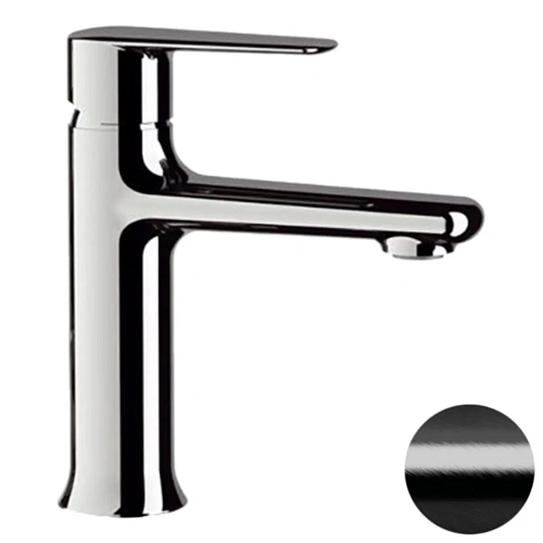 Смеситель для раковины Remer Vanity V12CFP, черный брашированный хром Смеситель для раковины Remer Vanity V12CFP, черный брашированный хром