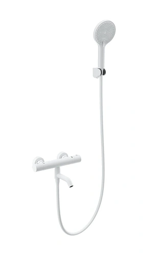 Смеситель для ванны Wonzon & Woghand с термостатом, белый матовый (WW-B2065-A1-MW) Смеситель для ванны Wonzon & Woghand с термостатом, белый матовый (WW-B2065-A1-MW)