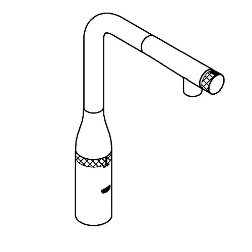 Смеситель для кухни GROHE Essence SmartControl с выдвижным L-образным изливом, хром (31615000) Смеситель для кухни GROHE Essence SmartControl с выдвижным L-образным изливом, хром (31615000)