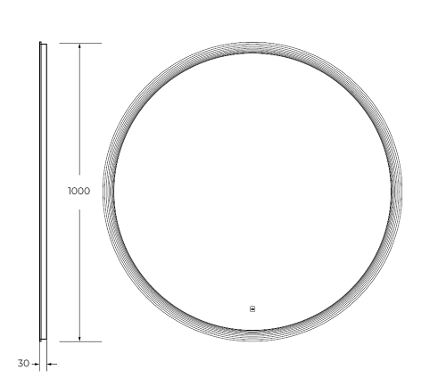 Зеркало CEZARES ECO с лазерной гравировкой подсветкой и сенсорным выключателем CZR-SPC-ECO-1000-LED-TCH 1000x30 Зеркало CEZARES ECO с лазерной гравировкой подсветкой и сенсорным выключателем CZR-SPC-ECO-1000-LED-TCH 1000x30
