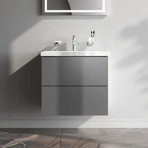 Тумба под раковину AM.PM Gem M90FHX06022GM подвесная, 60 см push-to-open, графит матовый Тумба под раковину AM.PM Gem M90FHX06022GM подвесная, 60 см push-to-open, графит матовый