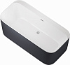 Картинка анонса товара «акриловая ванна allen brau infinity 170x80 2.21001.21/am белый матовый(панель антрацит)»
