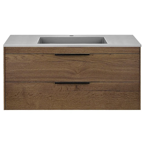 Тумба под раковину Vincea Chiara 2D 1000 подвесная, 2 выкатных ящика soft-close, T.Oak VMC-2C2100TO Тумба под раковину Vincea Chiara 2D 1000 подвесная, 2 выкатных ящика soft-close, T.Oak VMC-2C2100TO