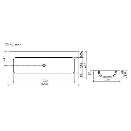 Раковина Ceramica Nova Grace CN7016MBwx накладная, без отверстия под смеситель 1210x457x137 мм, черный матовый Раковина Ceramica Nova Grace CN7016MBwx накладная, без отверстия под смеситель 1210x457x137 мм, черный матовый