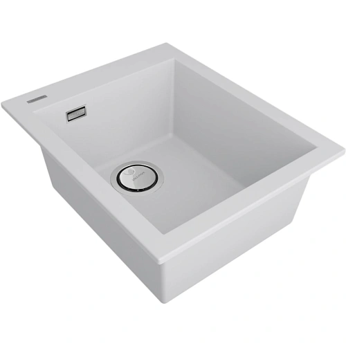 Кухонная мойка Paulmark DECORATION 41 PM934150-WH, WHITE, 410х500 мм Кухонная мойка Paulmark DECORATION 41 PM934150-WH, WHITE, 410х500 мм