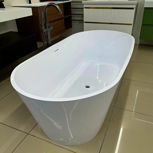 Ванна отдельностоящая Marmo-Elite Альтара NR-180-82-2 1800x820 из искусственного камня, без перелива, матовая Ванна отдельностоящая Marmo-Elite Альтара NR-180-82-2 1800x820 из искусственного камня, без перелива, матовая