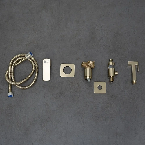 Гигиенический душ Lemark Ursus LM7219BG встраиваемый, брашированное золото Гигиенический душ Lemark Ursus LM7219BG встраиваемый, брашированное золото