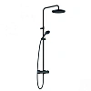 Душевая система Kludi Logo DUAL SHOWER SYSTEM с термостатом, черный матовый 6808239-00 Душевая система Kludi Logo DUAL SHOWER SYSTEM с термостатом, черный матовый 6808239-00