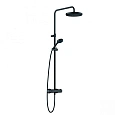 Душевая система Kludi Logo DUAL SHOWER SYSTEM с термостатом, черный матовый 6808239-00 Душевая система Kludi Logo DUAL SHOWER SYSTEM с термостатом, черный матовый 6808239-00