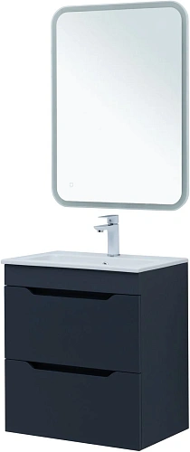 Тумба под раковину Aquanet Практика 60 маренго 2 ящика 00330458 напольная/подвесная Тумба под раковину Aquanet Практика 60 маренго 2 ящика 00330458 напольная/подвесная