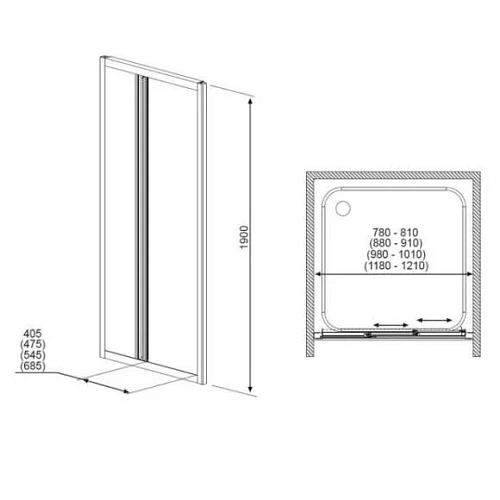 Душевая дверь Radaway Treviso DW 32323-01-01N 100 см прозрачное стекло Душевая дверь Radaway Treviso DW 32323-01-01N 100 см прозрачное стекло