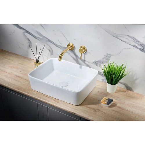 Смеситель для раковины Milacio Ultra ( MCU.552.GD ) настенный, золото Смеситель для раковины Milacio Ultra ( MCU.552.GD ) настенный, золото