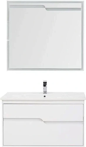 Комплект мебели Aquanet Модена 100 белый 00199303 Комплект мебели Aquanet Модена 100 белый 00199303