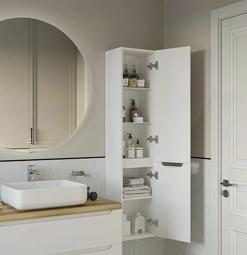 Шкаф-пенал STWORKI Берген 150 белый 542520 Шкаф-пенал STWORKI Берген 150 белый 542520