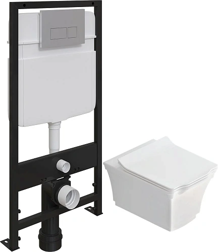 Комплект Унитаз подвесной STWORKI Хадстен SETK3304-0616-001-1-6000 с микролифтом + Система инсталляц 560142 Комплект Унитаз подвесной STWORKI Хадстен SETK3304-0616-001-1-6000 с микролифтом + Система инсталляц 560142