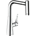 Смеситель для кухни Hansgrohe Metris M71 220, с вытяжным душем, 2jet 73800000, хром Смеситель для кухни Hansgrohe Metris M71 220, с вытяжным душем, 2jet 73800000, хром
