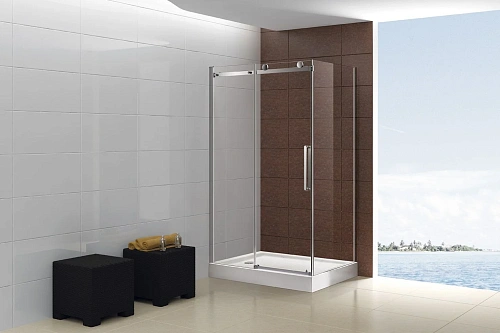 Душевой уголок CEZARES STYLUS-O-M-AH-1-160/100-C-Cr 160x100см стекло прозрачное, профиль хром Душевой уголок CEZARES STYLUS-O-M-AH-1-160/100-C-Cr 160x100см стекло прозрачное, профиль хром