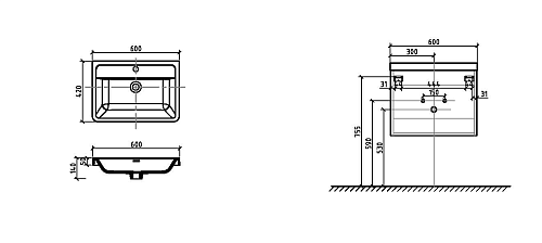 Раковина BelBagno ANCONA-N ENERGIA-N EA-600-LVB 600x480 Раковина BelBagno ANCONA-N ENERGIA-N EA-600-LVB 600x480
