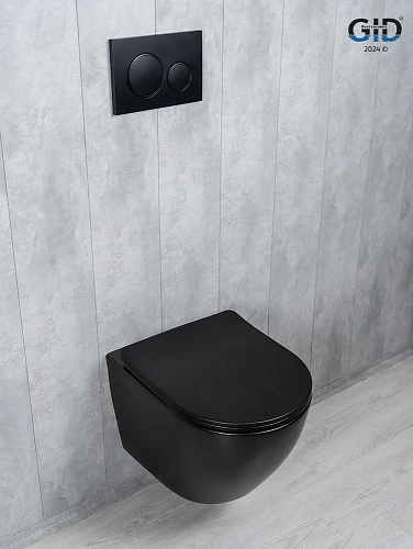 Унитаз подвесной Tornado Gid Tr2122TF-Bm 62261Y черный матовый 49x36x36 с крышкой микролифт Унитаз подвесной Tornado Gid Tr2122TF-Bm 62261Y черный матовый 49x36x36 с крышкой микролифт