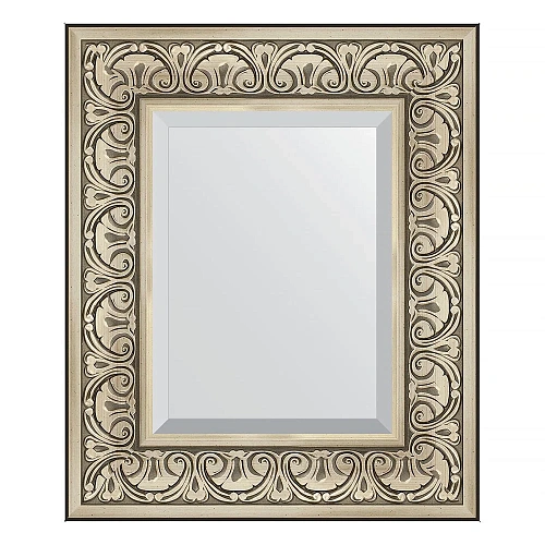 Зеркало в багетной раме Evoform Exclusive BY 3372 50 x 60 см, барокко серебро Зеркало в багетной раме Evoform Exclusive BY 3372 50 x 60 см, барокко серебро