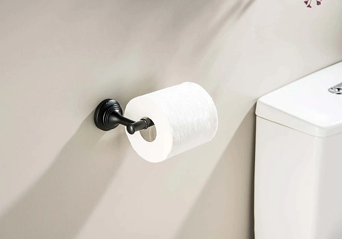 Держатель туалетной бумаги Aquatek КЛАССИК AQ4508MB черный матовый Держатель туалетной бумаги Aquatek КЛАССИК AQ4508MB черный матовый