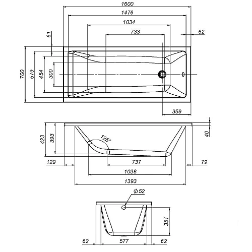 Каркас для ванны AM.PM Gem W93A-160-070W-R 160х70 см Каркас для ванны AM.PM Gem W93A-160-070W-R 160х70 см