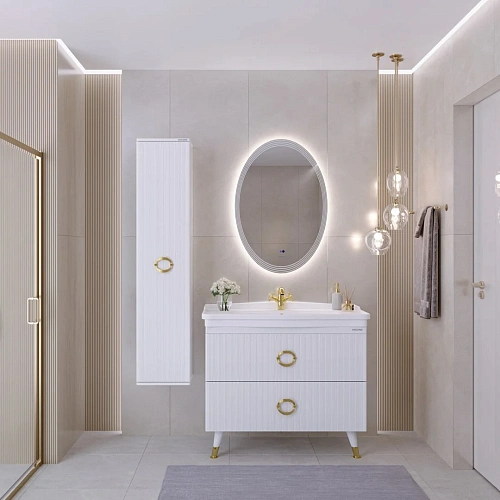 Шкаф-пенал GROSSMAN АТРИО-35 см универсальный, белый глянец 303509 Шкаф-пенал GROSSMAN АТРИО-35 см универсальный, белый глянец 303509