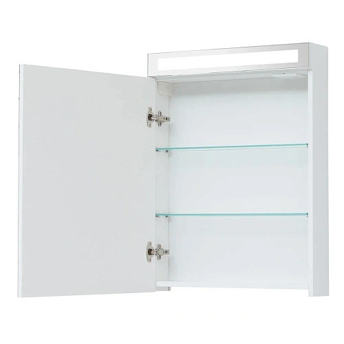 Зеркальный шкаф DREJA MAX, 60 см, 1 дверца, 2 стеклянные полки, белый глянец 77.9005W Зеркальный шкаф DREJA MAX, 60 см, 1 дверца, 2 стеклянные полки, белый глянец 77.9005W