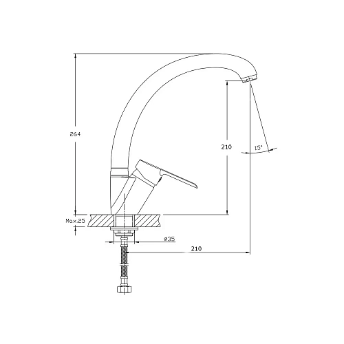Смеситель для кухни RUSH Victoria (VI7135-22) Смеситель для кухни RUSH Victoria (VI7135-22)